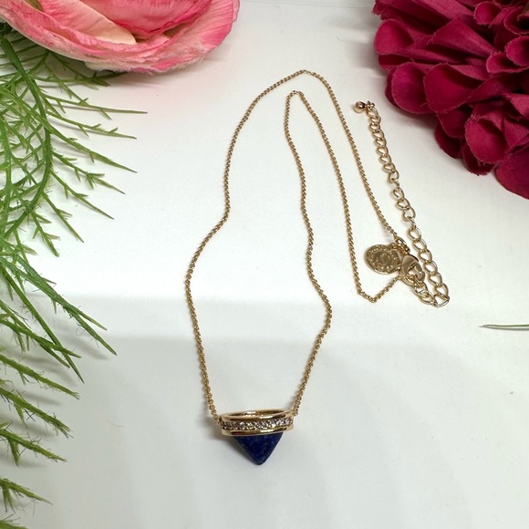 NEW⚜️ Lapis Lazuli Drop Pendant Necklace - Picture 3 of 11